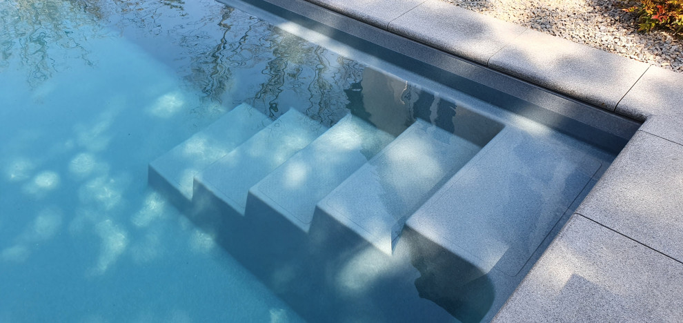 Design ideas for a modern pool in Frankfurt.