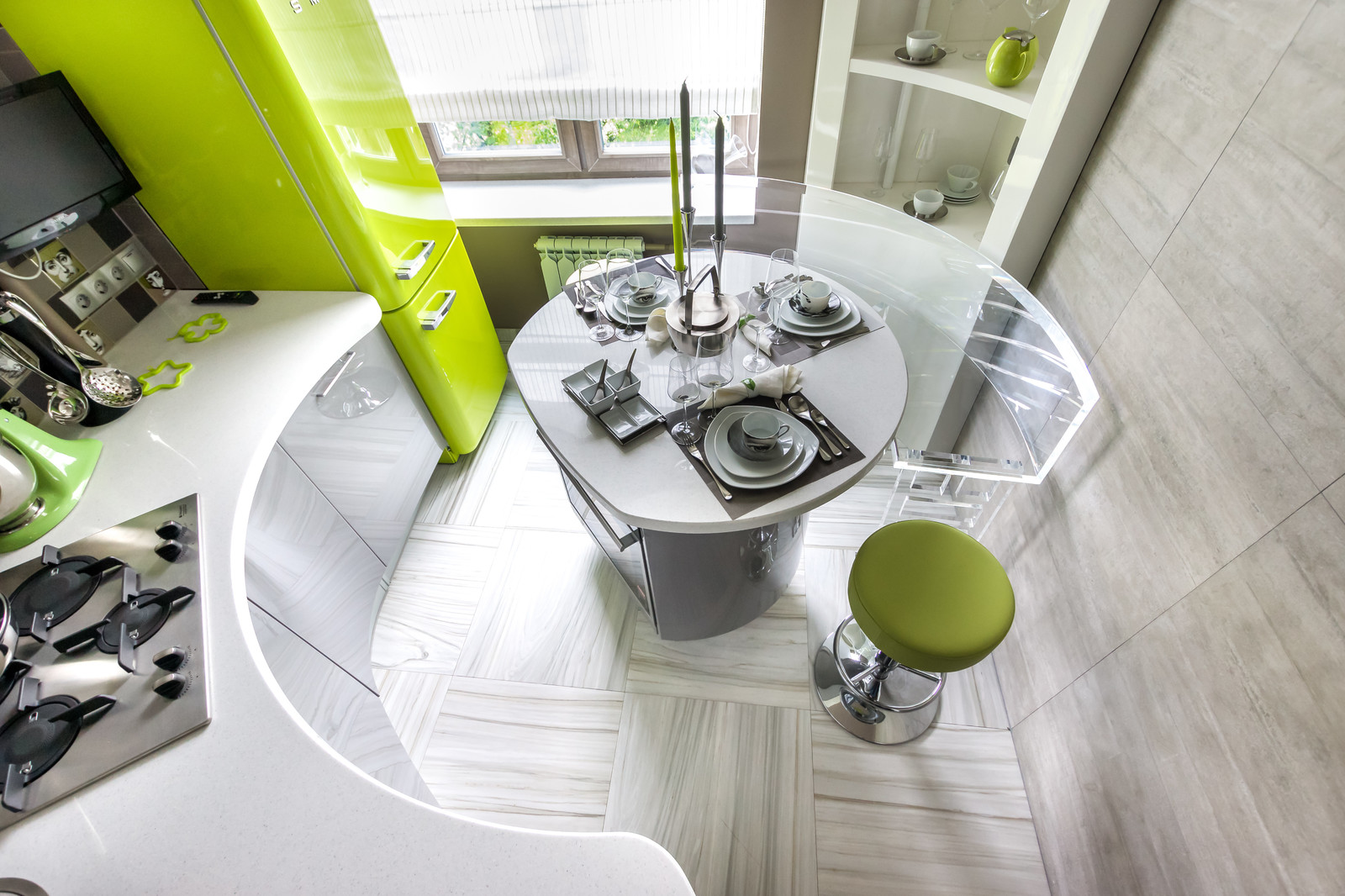 Проект "Женская кухня с мужским характером" для программы Квартирный Вопрос. НТВ