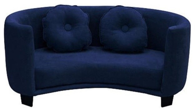 Newco Kids 39066 Comfy Sofa Navy Micro Contemporary Sofas Newco Kids 39066 Comfy Sofa Navy Micro Contemporary Sofas By Unbeatable Inc