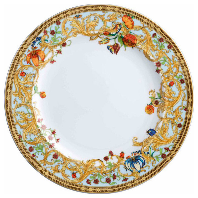 Versace Le Jardin Dinner Plate - Traditional - Dinner Plates - by Fine ...