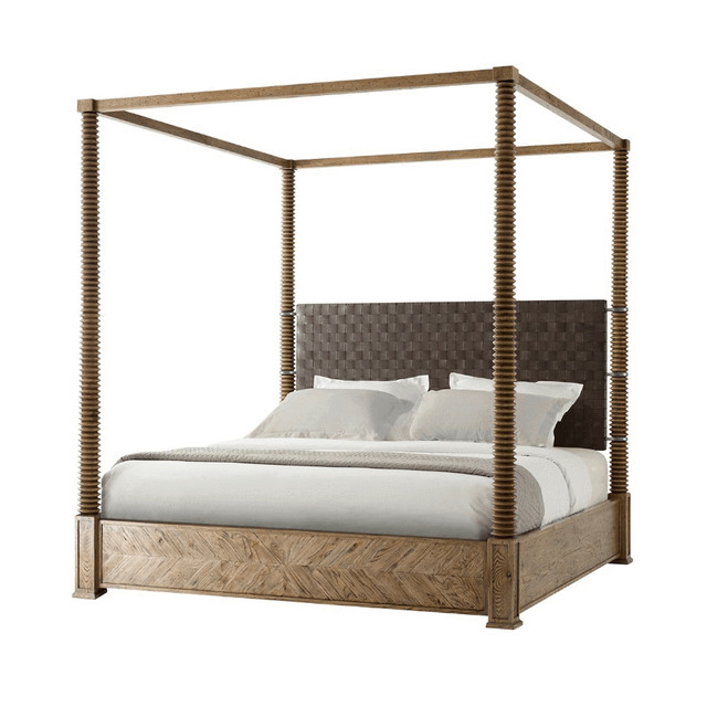 Modern European Four Post King Bed Traditional Canopy Beds By English Georgian America