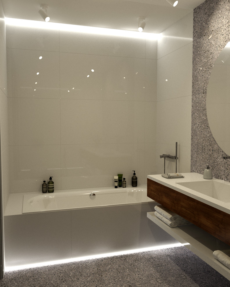 Квартира в оттенках серого и зеленого