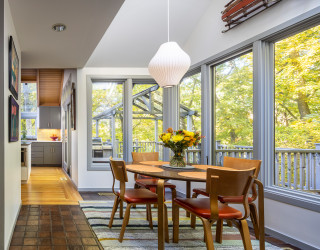 Mid-Century Modern Kitchen With a View - Midcentury - Dining Room ...