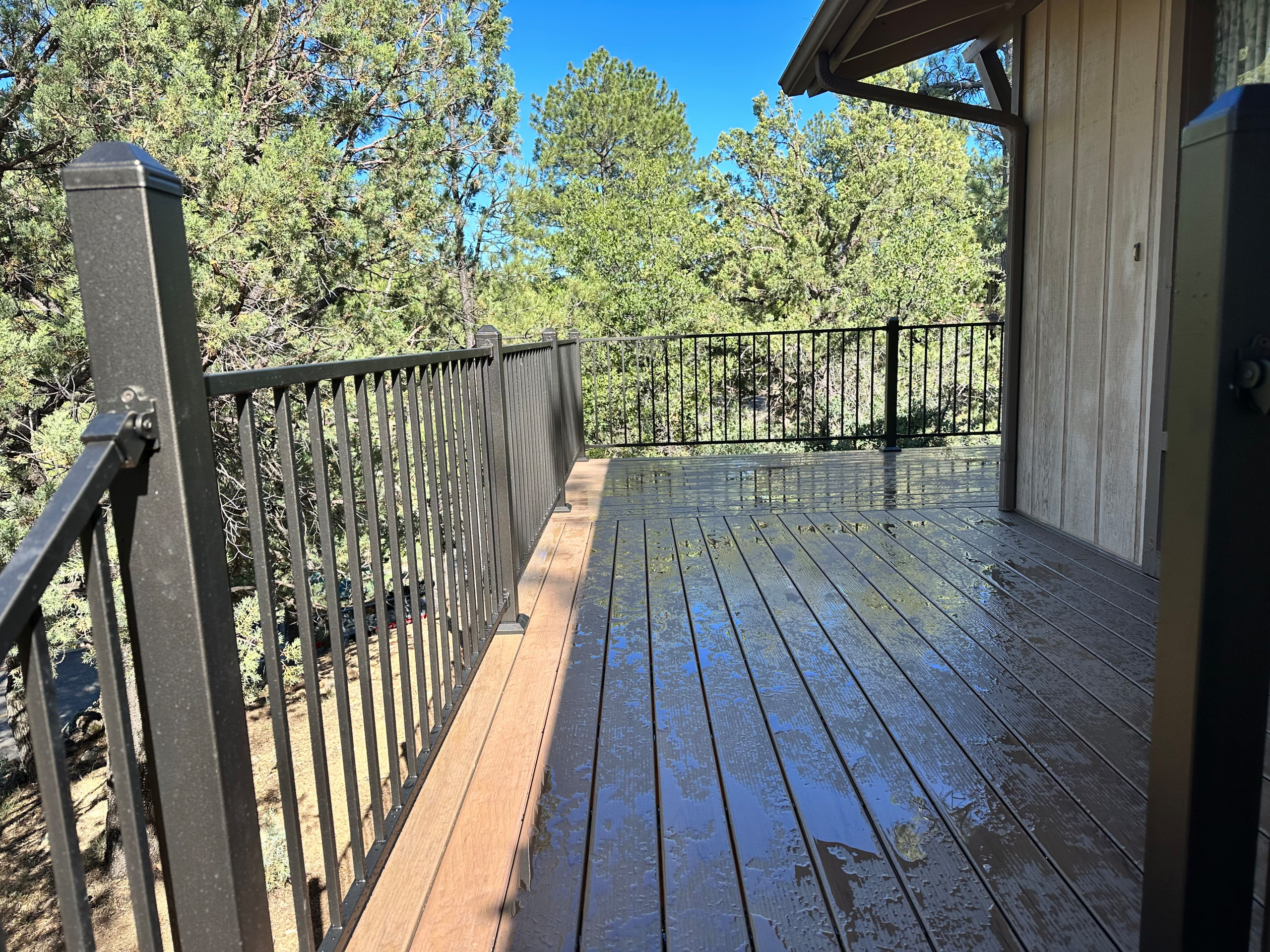 Deck rebuild with Timber Tech decking and Fortress railing.