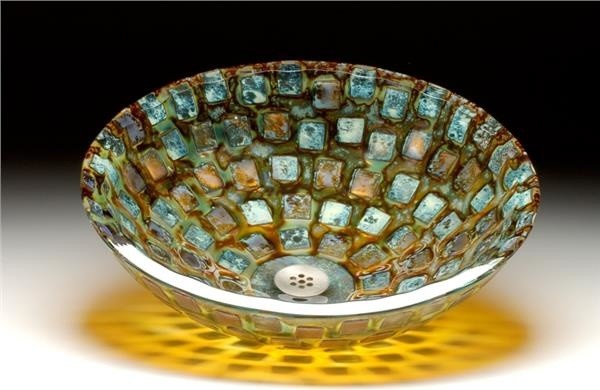 Alchemy Mosaic Glass Vessel Sink