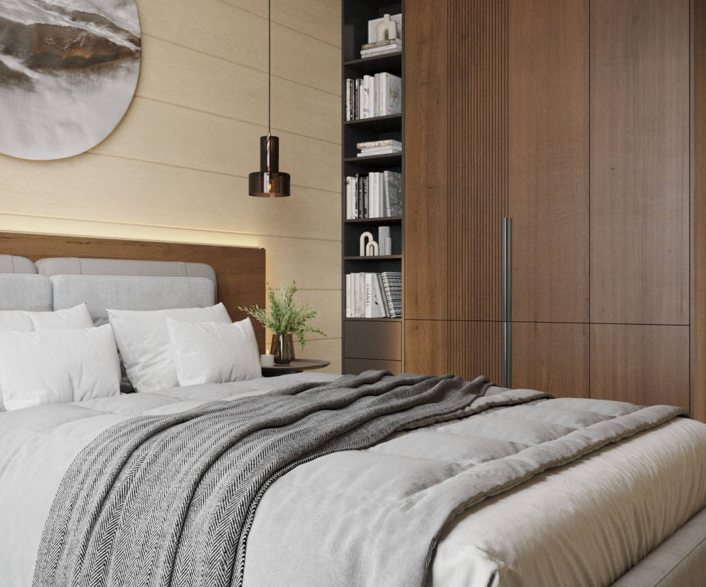 Дизайн интерьера дома из клееного бруса