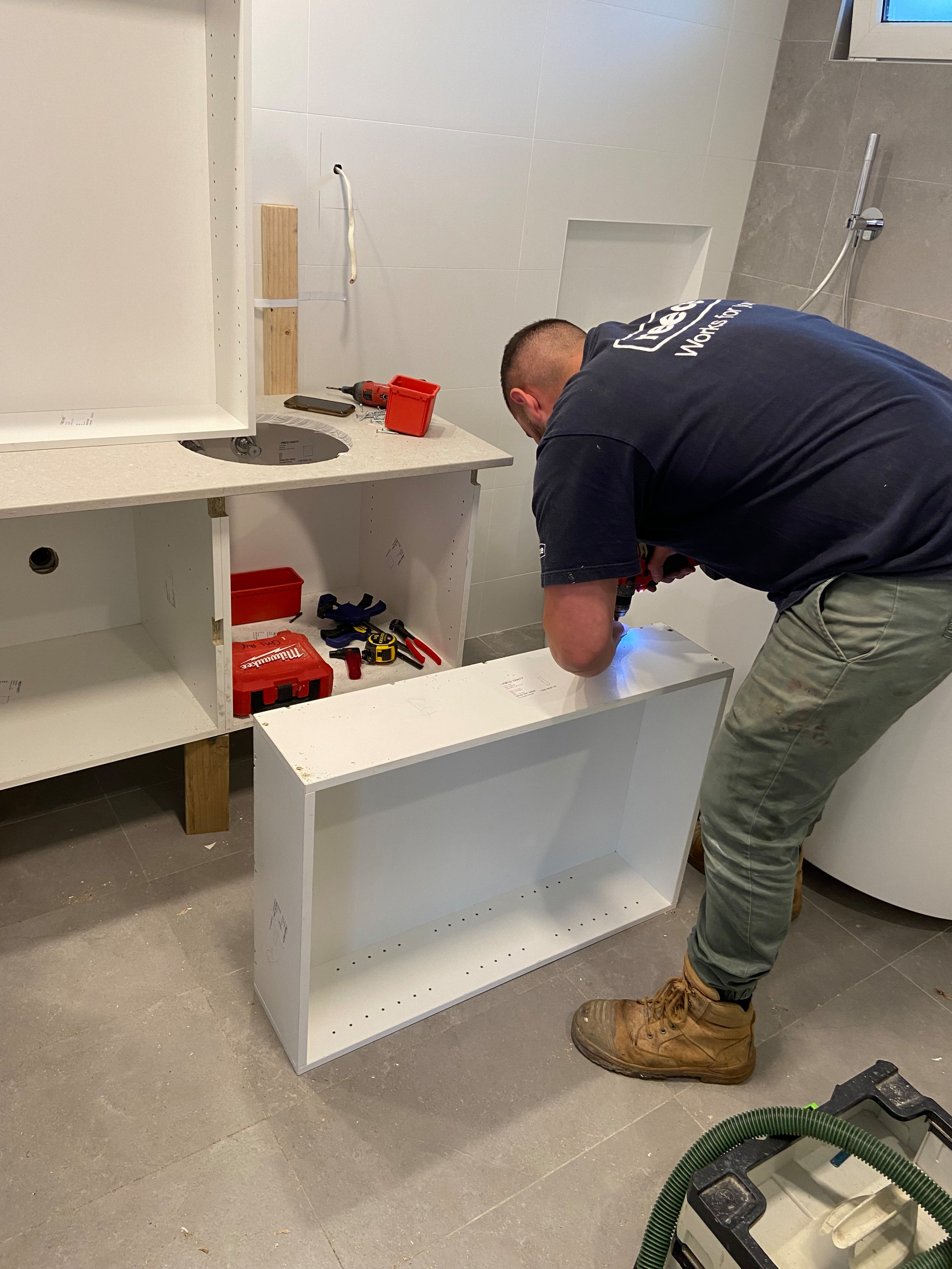 FIX OUR BROKEN BATHROOM PLEASE