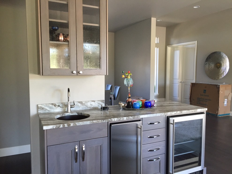 Home bar - contemporary home bar idea in Other