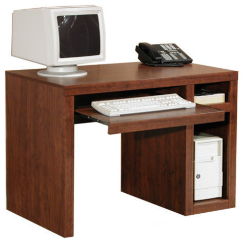 Woodtone Laminate Computer Desk Dark Cherry Desks And Hutches