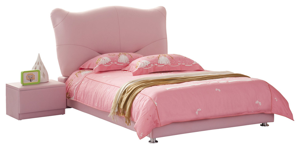kids leather bed