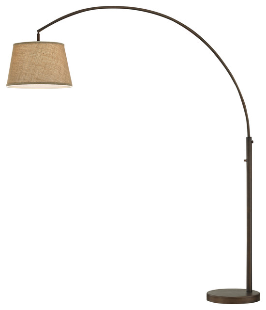 Artiva Usa Allegra Led Arch Floor Lamp With Dimmer Antique Bronze