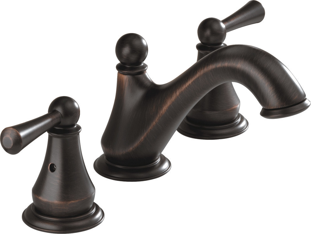 Delta Haywood Two Handle Widespread Bathroom Faucet, Venetian Bronze, 35999LF-RB