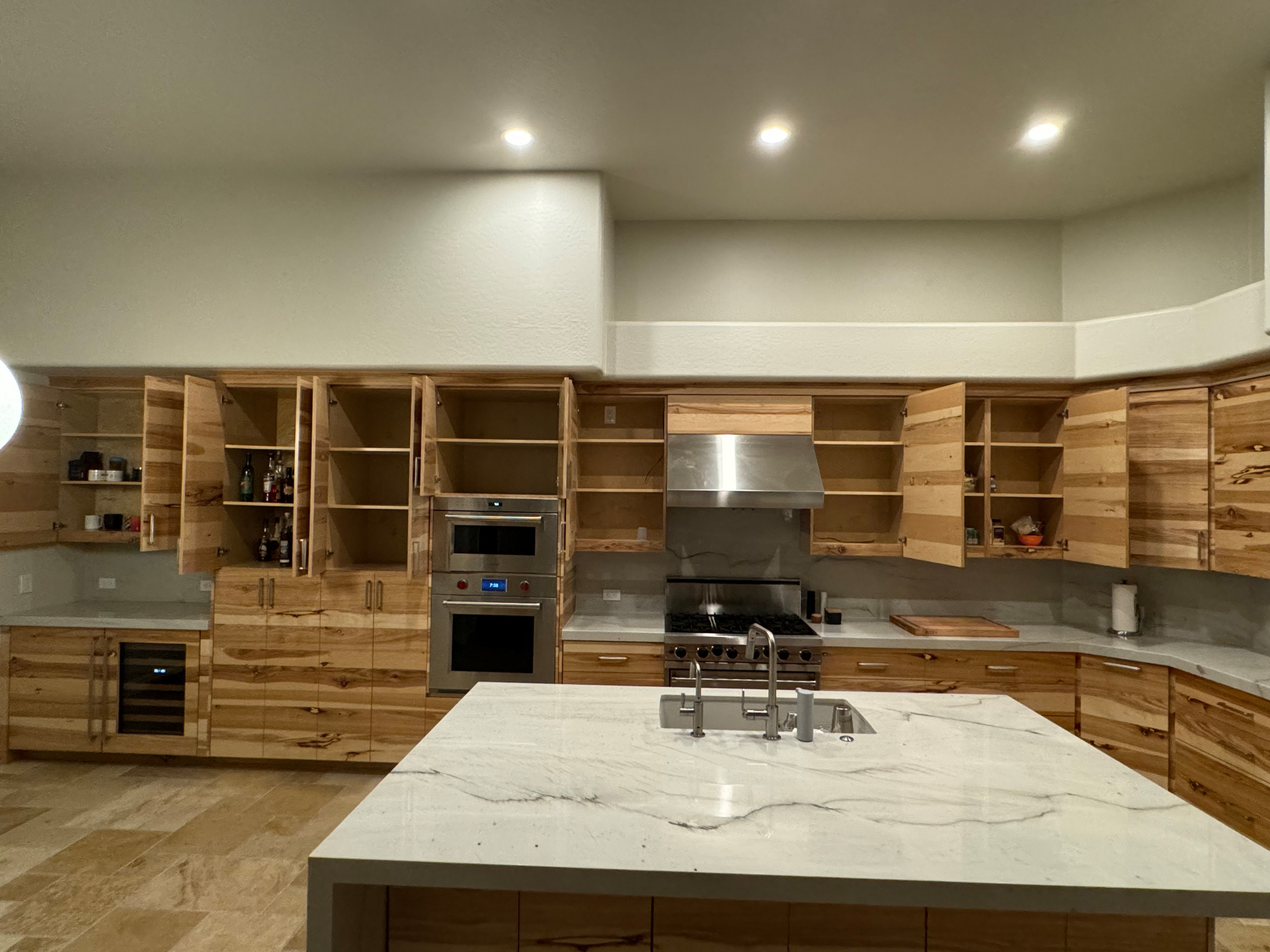 Rustic Hickory Custom Kitchen Cabinetry
