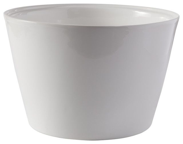 Atipico Crudo Ceramic Serving Plate, White Contemporary Serving