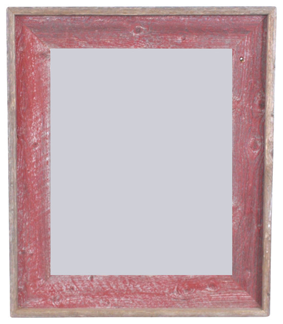 BarnwoodUSA Artisan Picture Frame - 100% Reclaimed Wood, Rustic Red, 11x14