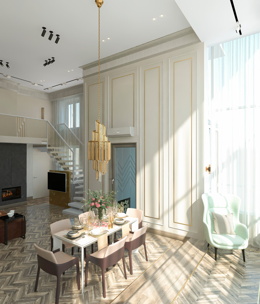 Двухуровневая квартира "Золотые блики" г.Москва