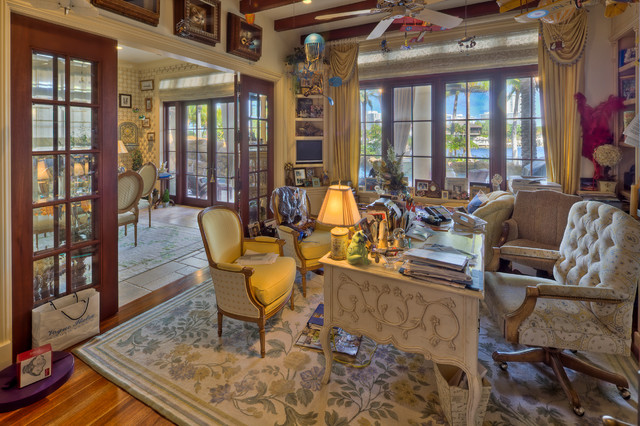 Coral Ridge Point Residence mediterranean-home-office