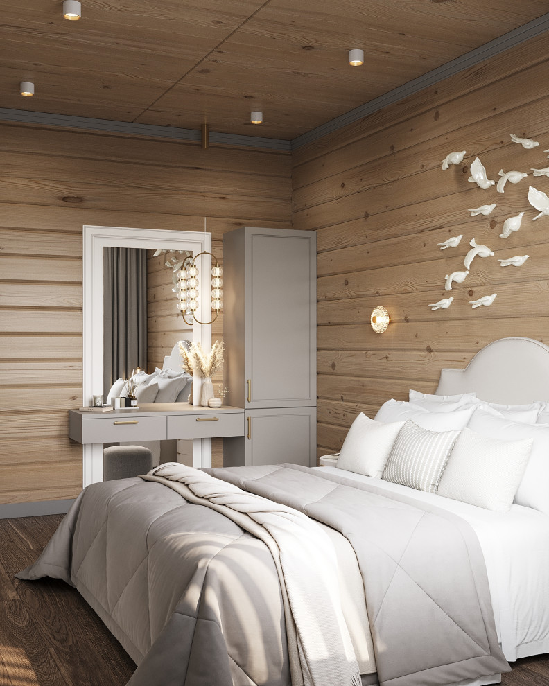 Дизайн спальни в загородном доме