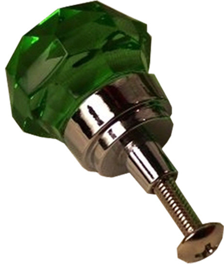 Small Crystal Glass Drawer Door Knob Contemporary Cabinet And
