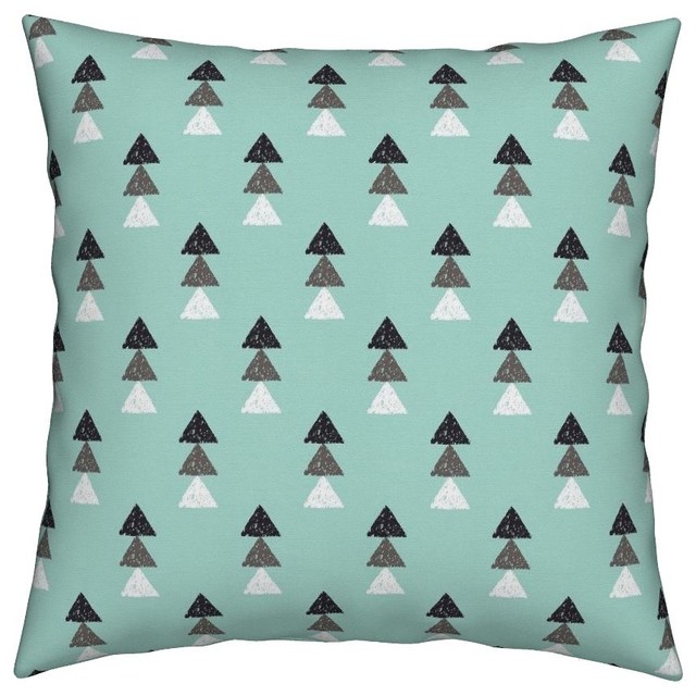 Geometric Geo Triangle Boy Aztec Tribal Throw Pillow