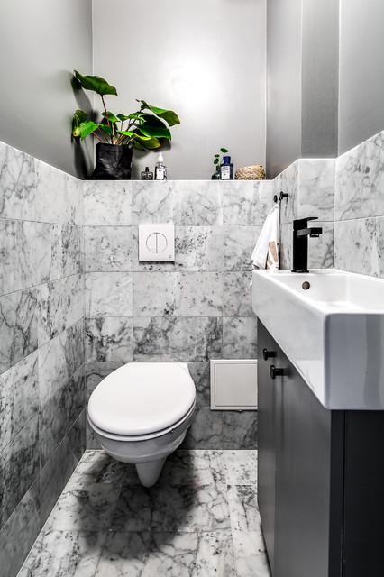 Reportage scandinavian-powder-room