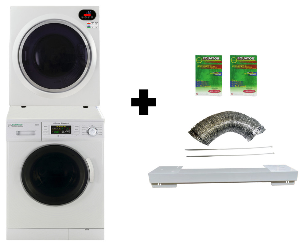 Stackable Washer and Compact Vented Short Dryer