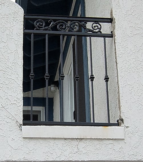 Arts and crafts balcony in Orange County.