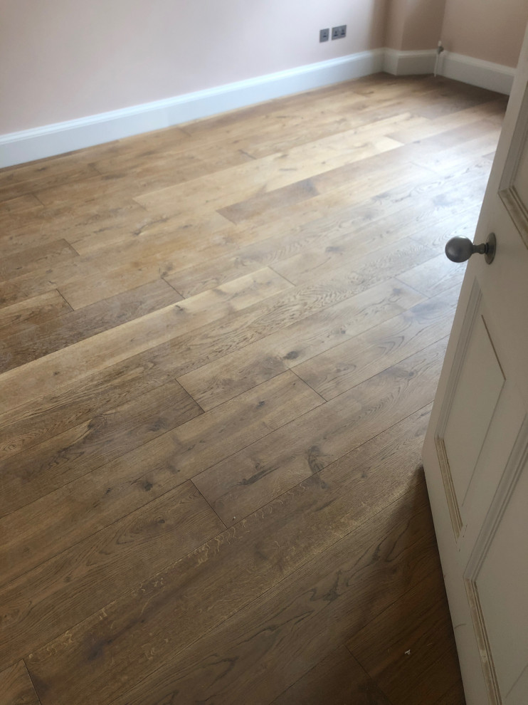 Cappuccino smoked oak engineered wood flooring Edinburgh by Hoff Parquet Houzz
