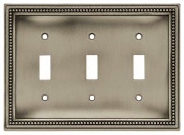 Liberty Hardware 64737 Beaded WP Collection 6.85 Inch Switch Plate