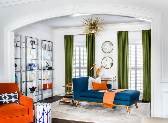 First Floor Trend-Setting Impressions transitional-living-room