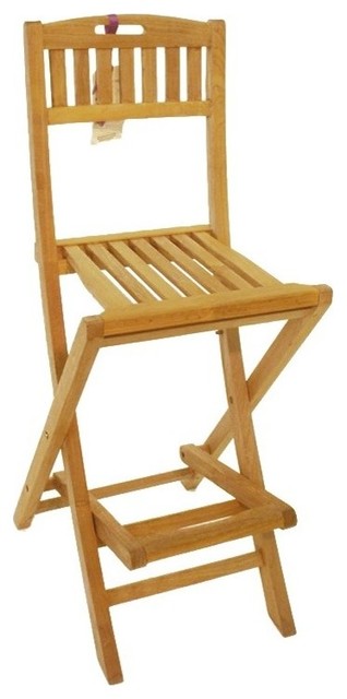 Mallorca Folding Counter Chair, Grade A Teak, Counter 5" Lower Then Bar