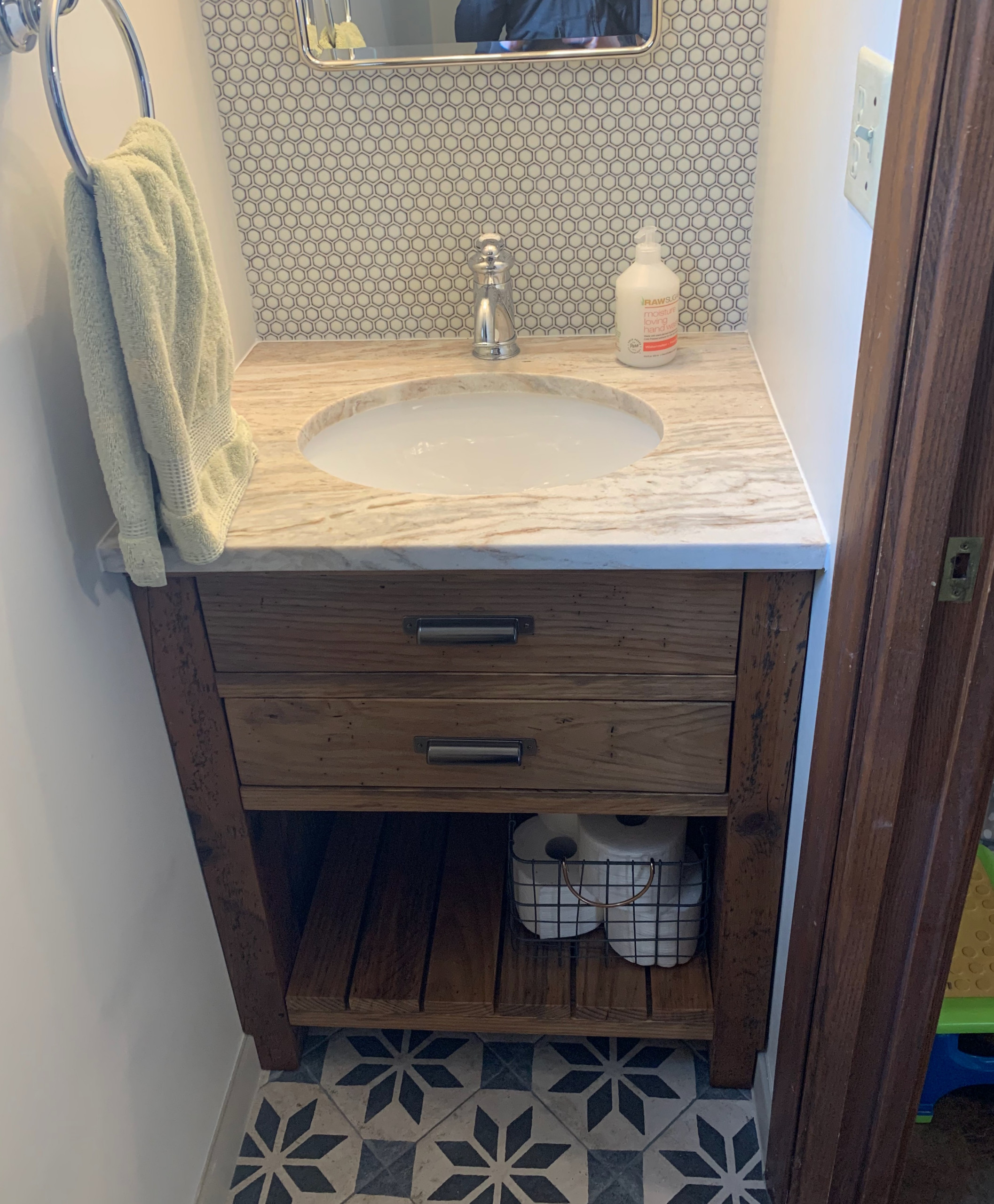 1/2 Bath Before & After Process