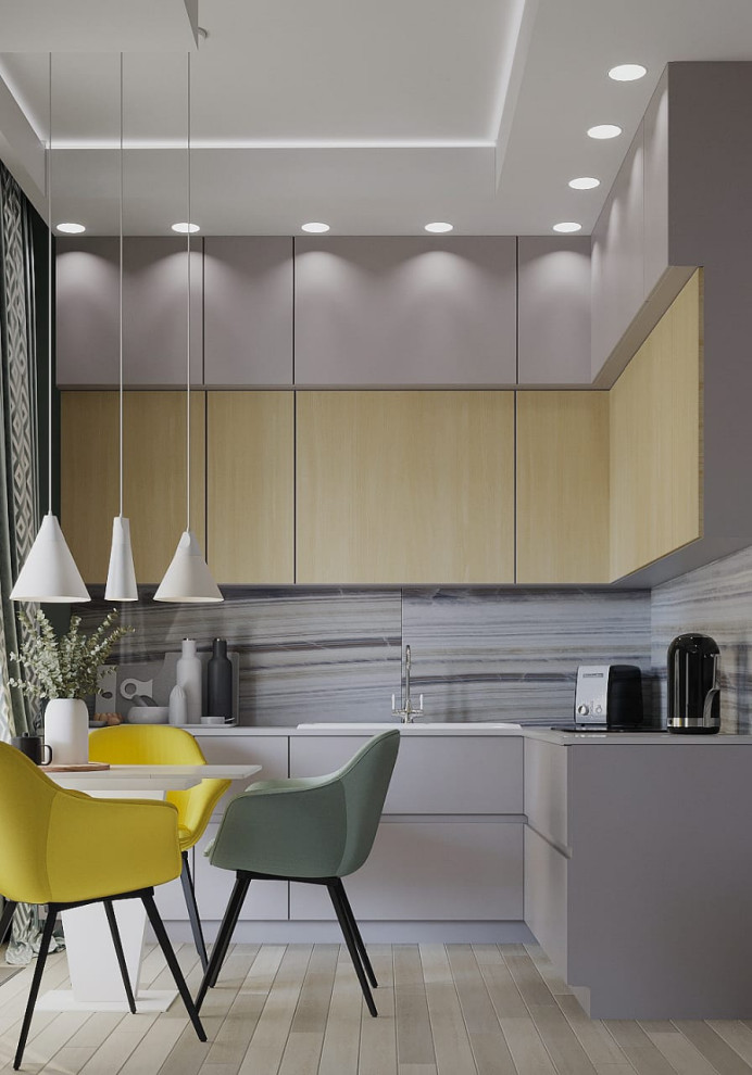 ЖК "Черное море" кухня гостиная