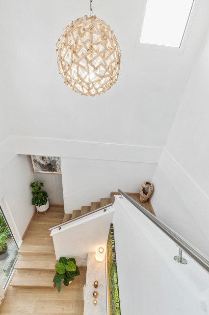 Stair Void from Upper Floor contemporaneo-scale