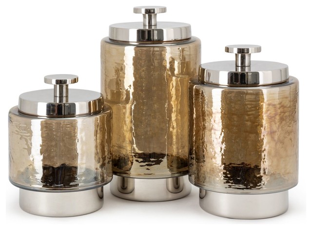 glass decorative canisters