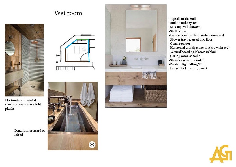 Mood boards for Barn conversion