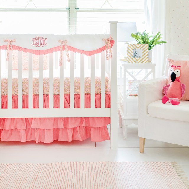 Shimmer Reflections Crib Bedding Collection Shabby Chic Style