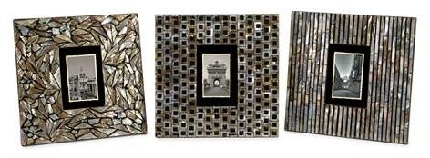 Jacobs Mother of Pearl Photo Frames - Set of 3
