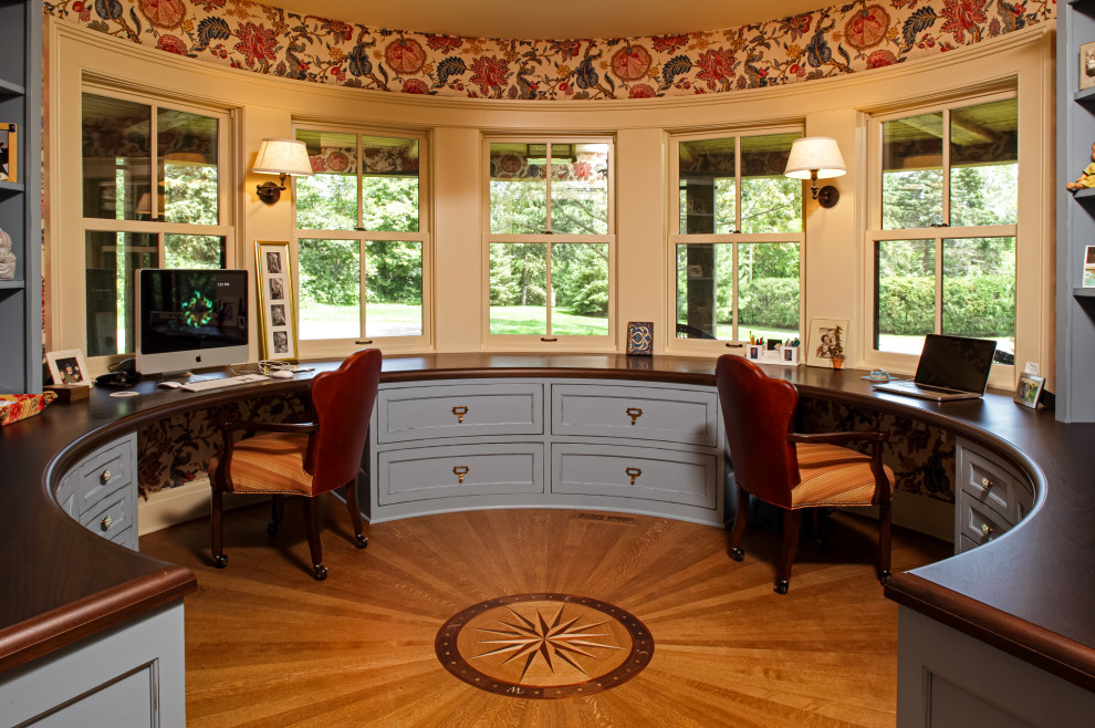 Inspiration for a country home office in Minneapolis.