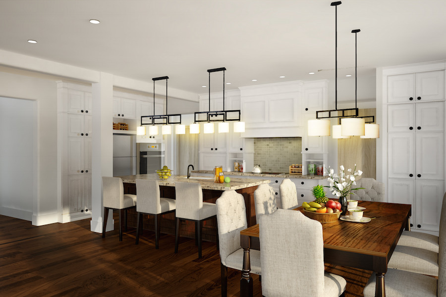 Inspiration for a transitional home design remodel in St Louis