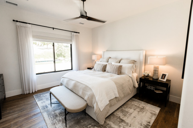 Modern Mediterranean transitional-bedroom