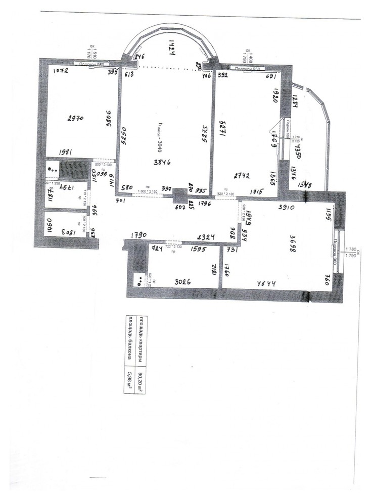 Общий план для дизайн-проекта трехкомнатной квартиры 98 кв.м.т квартиры по дизай