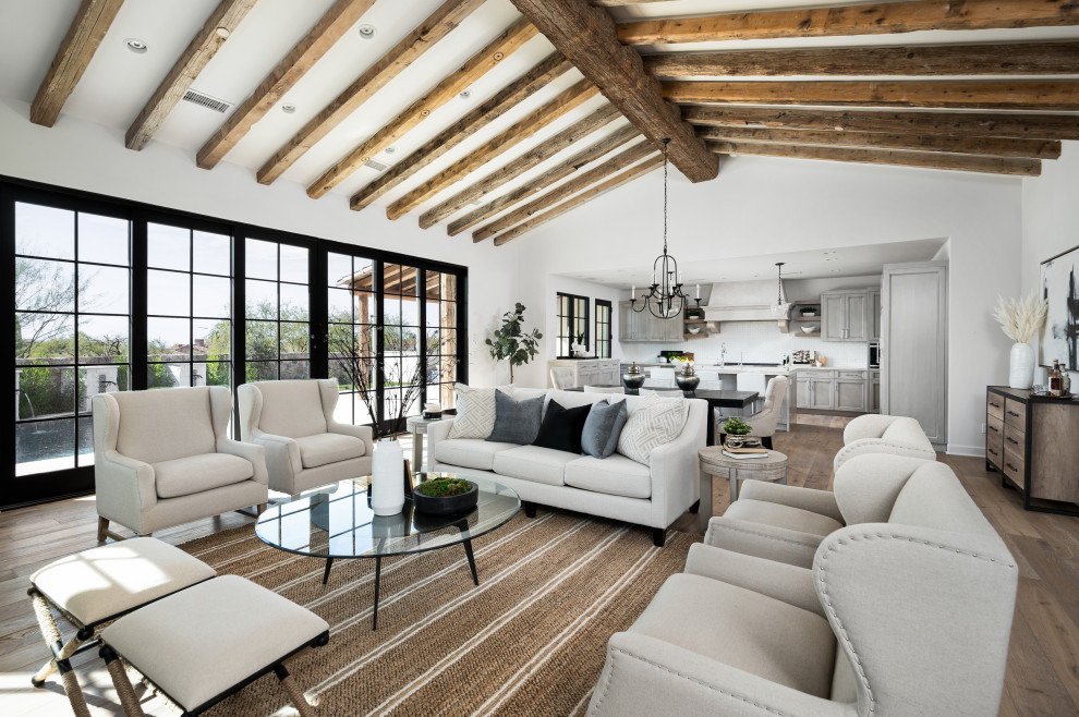 Inspiration for a transitional home design remodel in Phoenix