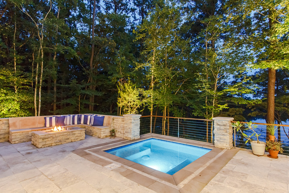 Example of a transitional pool design in Miami