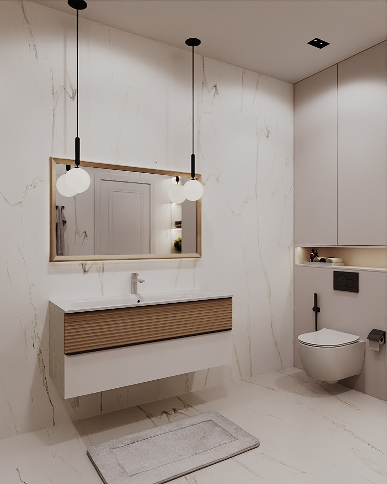 Дизайн санузла в частном доме