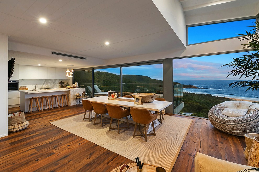 Design ideas for a contemporary dining room in Central Coast.