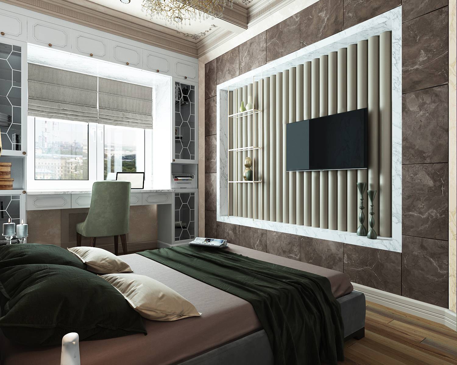 Bilocale elegante in stile  neoclassico