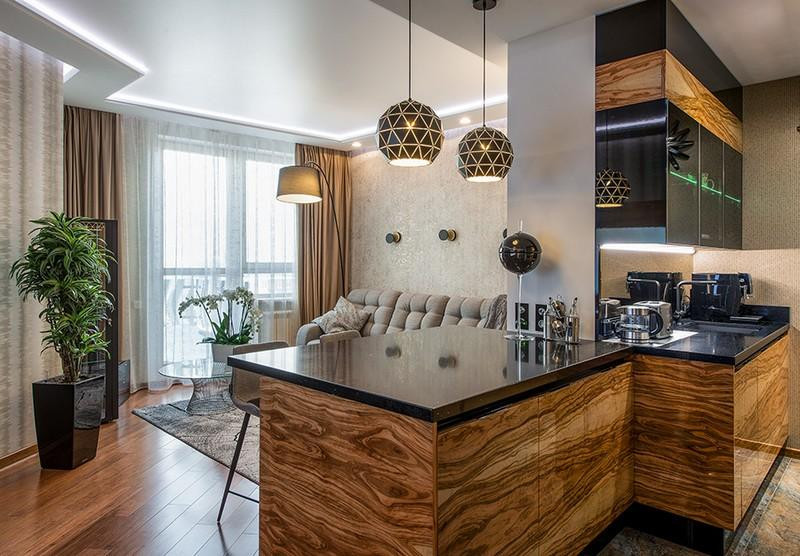 Оформление 2-комнатной квартиры-студии для певца Волчкова Алексея