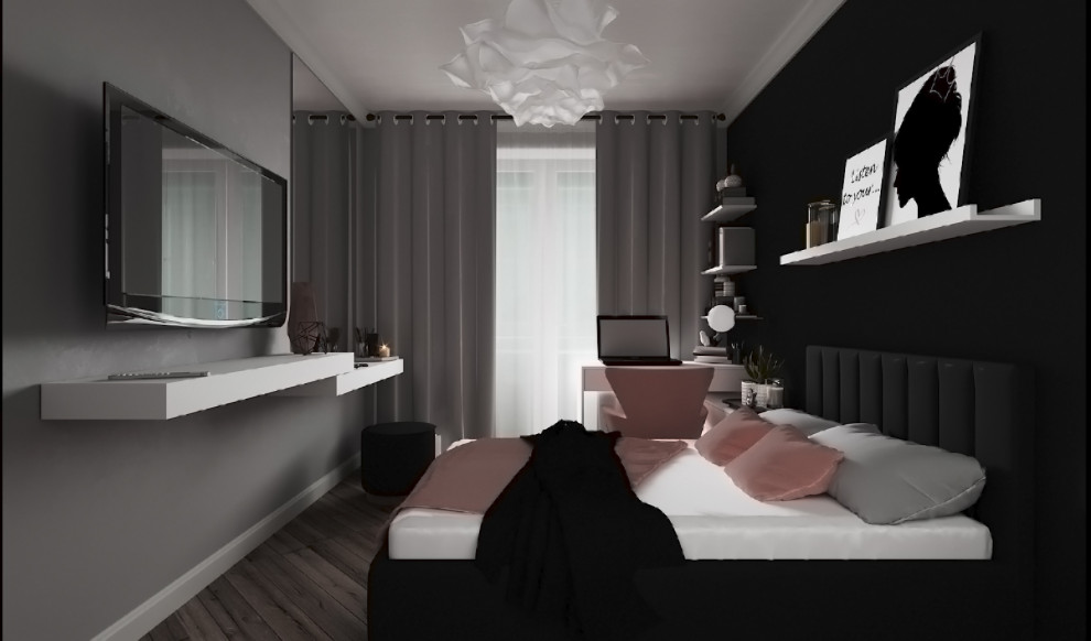 Нежная спальня для девушки