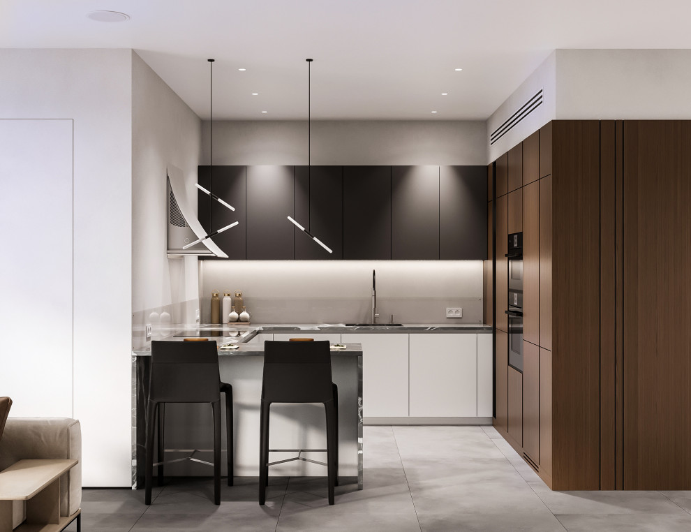 Дизайн-проект интерьера квартиры: кухня